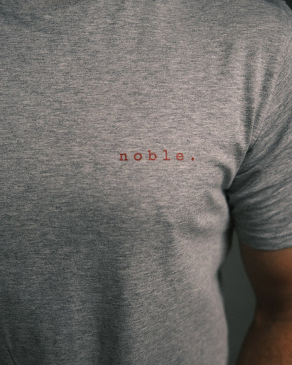 comic of a gentleman tee. — ash gray