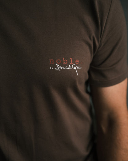 noble. by daniel gillies tee. - mocha