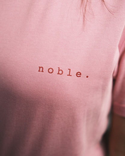 comic of a gentleman vintage tee. — pink