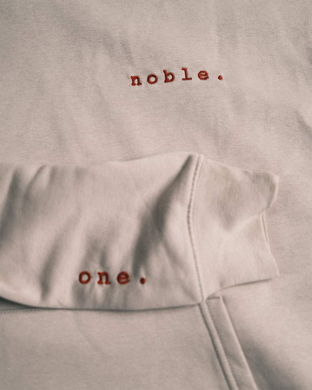 noble. one. hoodie.
